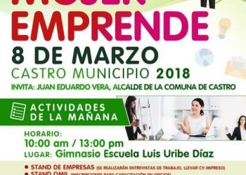 Castro Municipio realizará feria laboral para mujeres este 8 de marzo