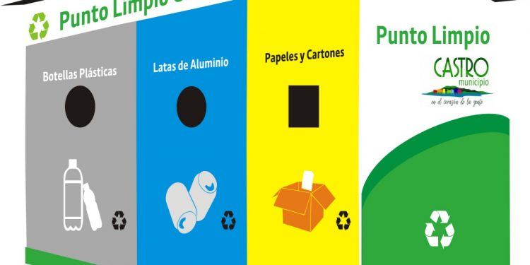 Castro inicia un cambio en el tratamiento de la basura con la instalación de puntos limpios en la comuna