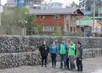 Castro Municipio en terreno: Alcalde Juan Eduardo Vera vista las islas de Quehui y Chelín