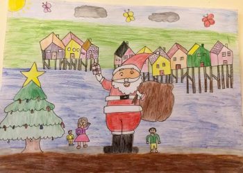Niña de 10 años diseñó la tarjeta oficial de navidad de Castro Municipio