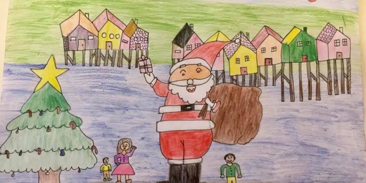 Niña de 10 años diseñó la tarjeta oficial de navidad de Castro Municipio