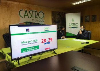 Alcalde de Castro  anuncia 1100 ofertas de empleo en la inauguración de la Expo Empleos 2020