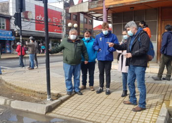 Castro Municipio realizó visita inspectiva a obras de mejoramiento de calles de Castro