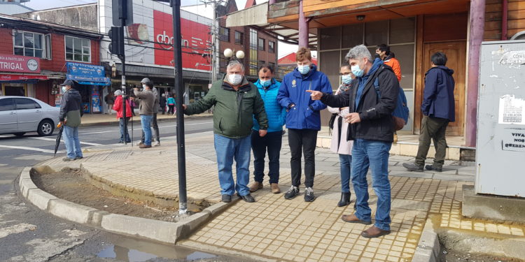 Castro Municipio realizó visita inspectiva a obras de mejoramiento de calles de Castro