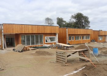 Posta de Chelín casi en el final del proceso de construcción