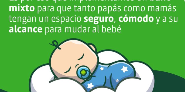 Implementan baño público con mudador en edificio municipal de calle Blanco