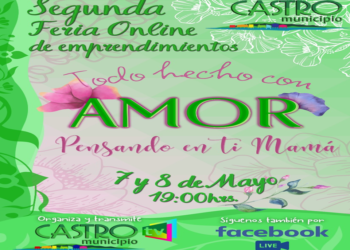 “Todo hecho con amor”: Feria online inclusiva reunirá a más de 50 emprendedores de Castro para el día de la Madre.