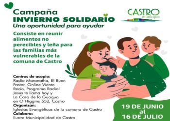 Castro Municipio e Iglesias Evangélicas se unen en campaña Invierno Solidario