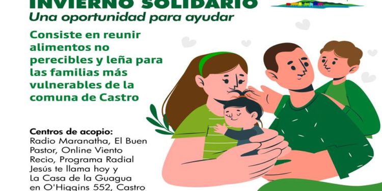 Castro Municipio e Iglesias Evangélicas se unen en campaña Invierno Solidario