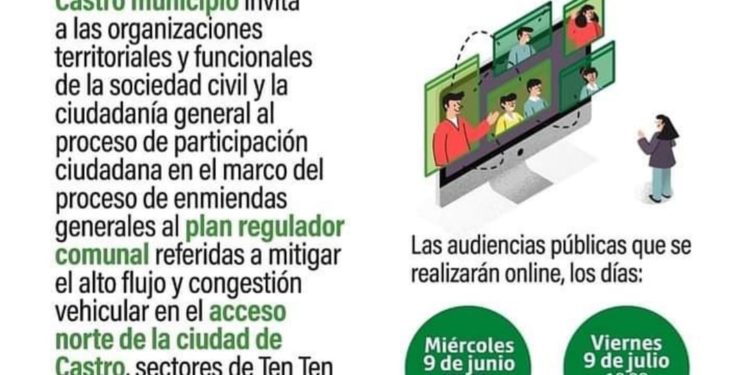 Todos invitados a participar en consulta ciudadana por Plan Regulador Comunal de Castro: acceso norte