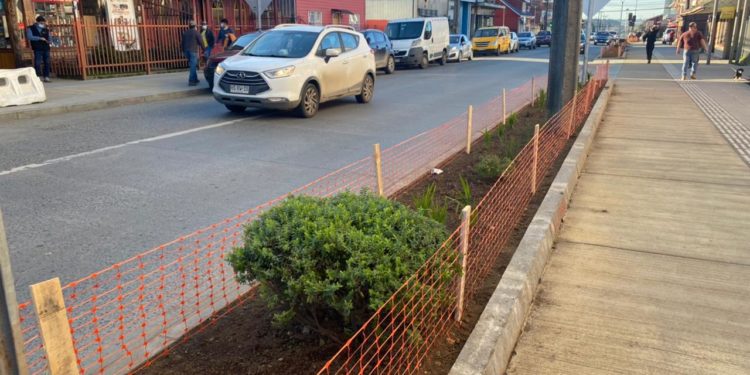 Más de 70% de avance presentan obras de mejoramiento de calles O’Higgins y San Martín