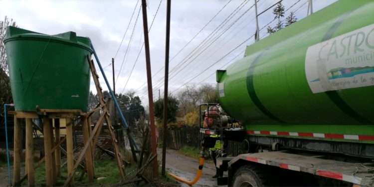 Castro Municipio abastece de agua a casi 100 familias de sectores rurales
