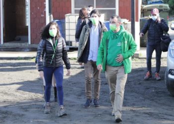 Equipos municipales a full trabajando para paliar los problemas generados por el frente de mal tiempo que afecta a la zona