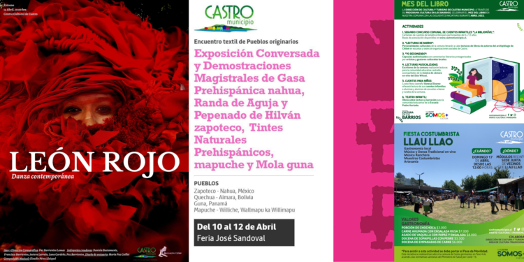 Los panoramas culturales en Castro en esta semana corta