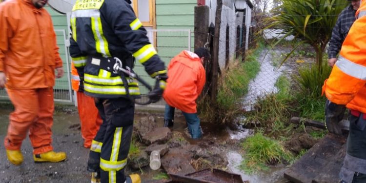 Declaran alerta comunal en Castro por sistema frontal