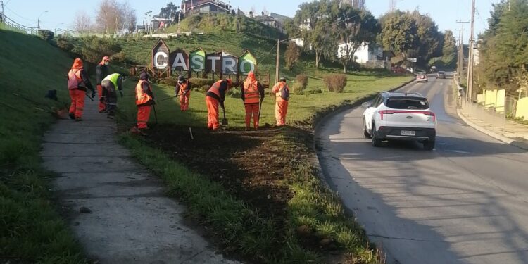 Castro municipio incorpora nueva tecnología en el hermosamiento de sus áreas verdes