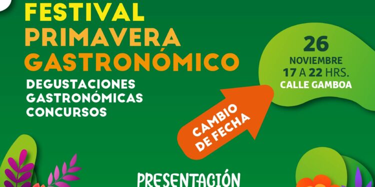Festival Primavera Gastronómico se celebrará el próximo 26 de noviembre