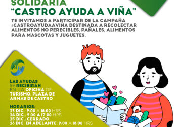 Como una forma de devolver la mano, lanzan campaña “Castro Ayuda a Viña”