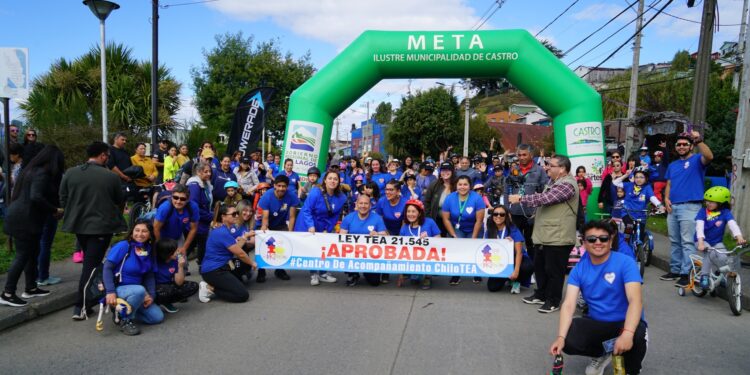 Con cicletada familiar se conmemoró un nuevo Día Mundial del Autismo