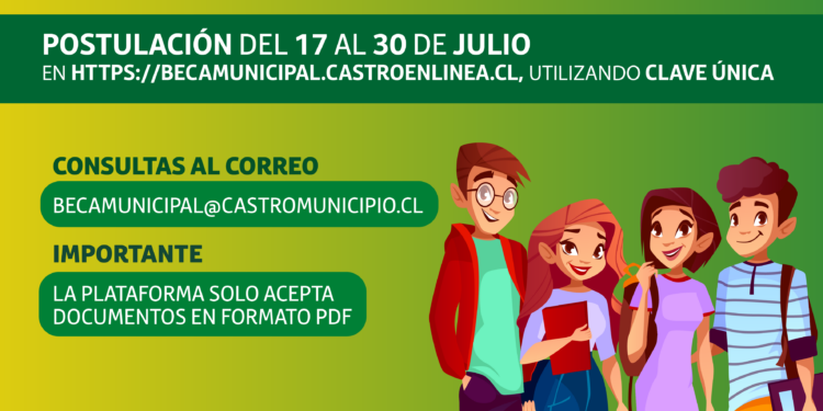 Comienza el proceso de postulación a la Beca Concejo Municipal 2023