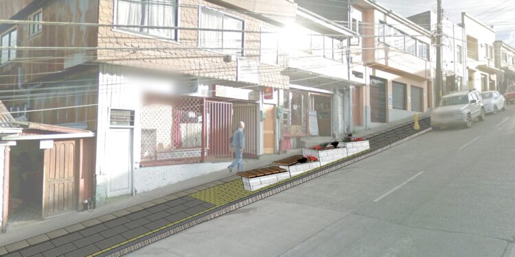 Castro Municipio ejecuta obras en eje turístico patrimonial para unificar imagen urbana