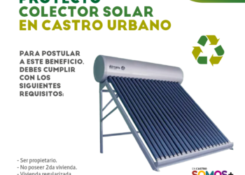 Castro avanza a la sostenibilidad a través de la instalación de colectores solares