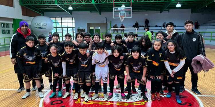 Con gran participación de niños y niñas de Castro, comenzó el Campeonato Formativo de Futsal