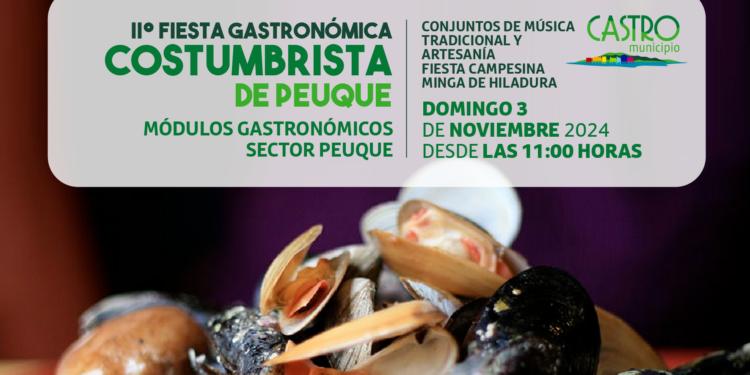 Municipio castreño invita a la II Fiesta Gastronómica Costumbrista de Peuque