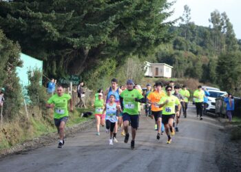 Corrida familiar une a los vecinos del sector Coihuinco