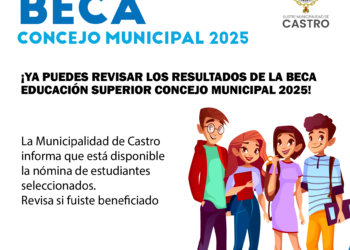 ¡Ya puedes revisar los resultados de la Beca Educación Superior Concejo Municipal de Castro 2025!