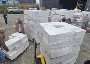 Chiloé envía más de 15 toneladas de ayuda a Tomé