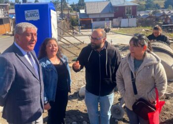 Supervisan avance de nueva plaza parque en Población Inés de Bazán
