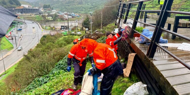 Vecinos alertaron al 1427 y municipalidad recuperó en concurrido mirador de Astillero Sur